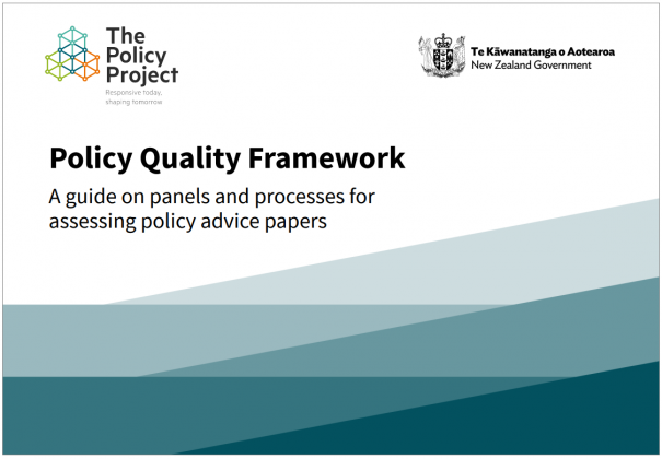 Policy Quality Framework: A guide on panels and processes for assessing policy advice papers