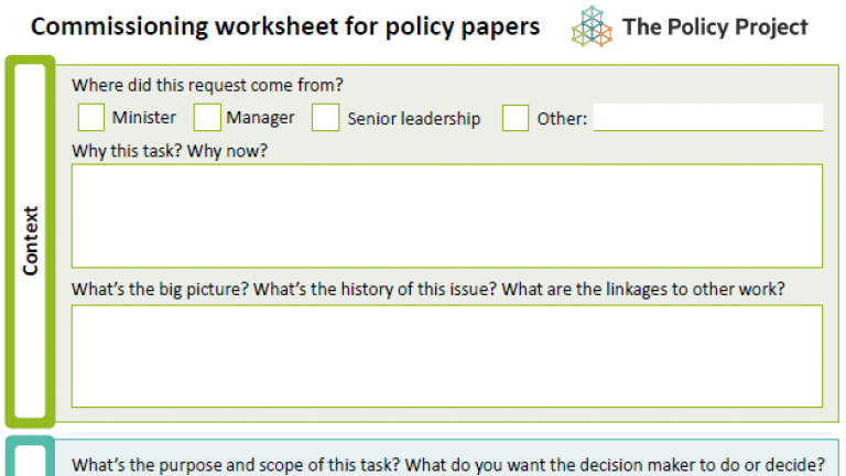 Commissioning worksheet example