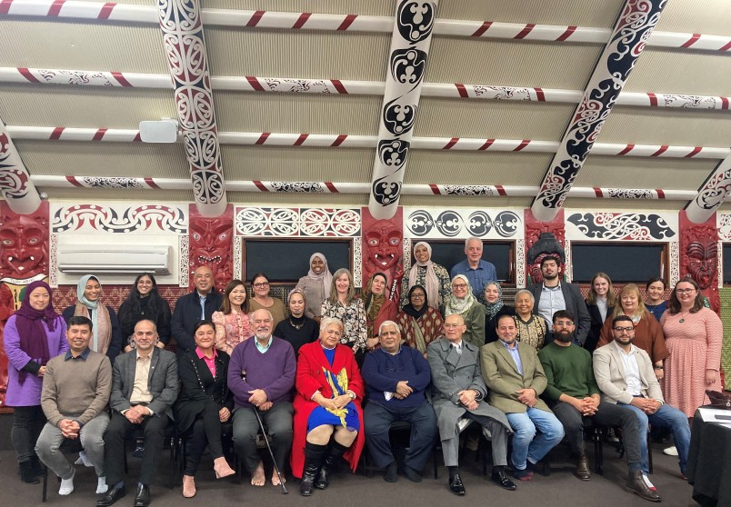 Can you please also add this caption: Members of Kāpuia, secretariat staff and elders of Ngā Hau e Whā National Marae during their two-day marae hui in Christchurch in July 2022. 