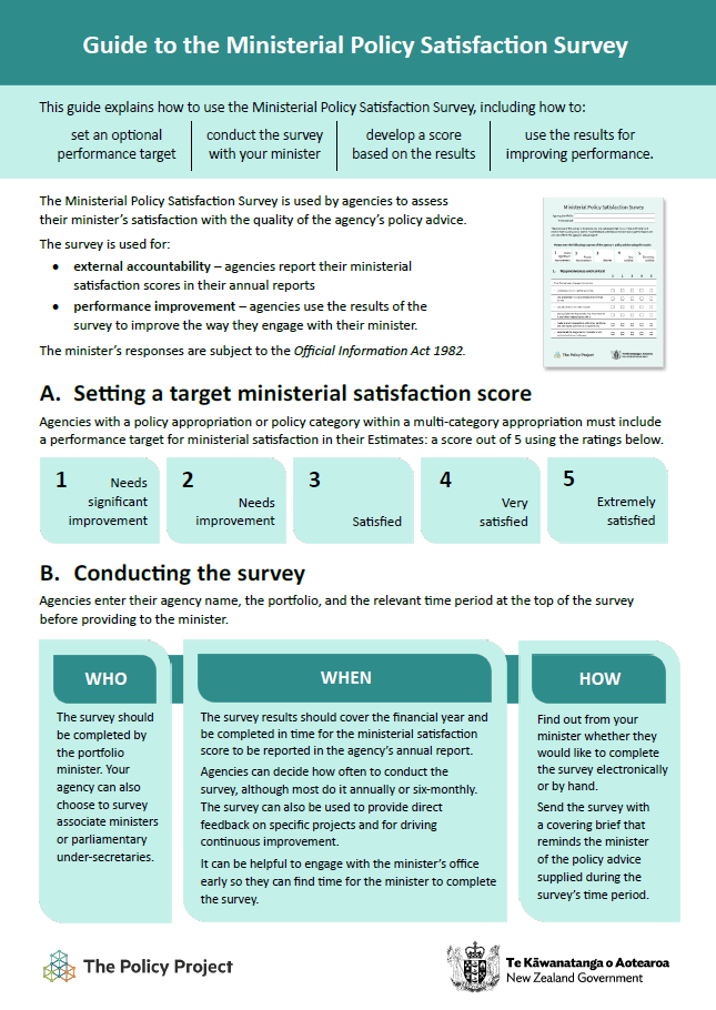 Ministerial Policy Satisfaction Survey
