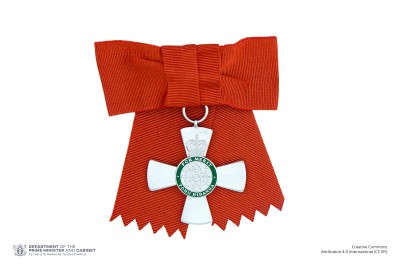 Insignia of a Member of the New Zealand Order of Merit (on ribbon bow)